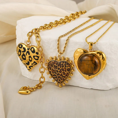 18K Vergulde Hartketting Collectie – Waterdichte, Vlekbestendige Statement Sieraden
