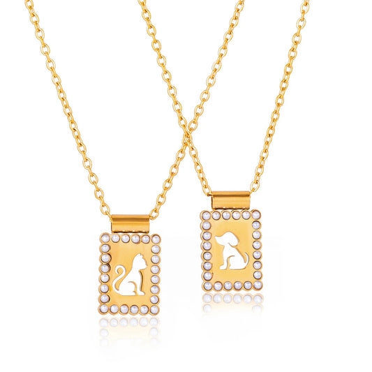 18K Vergulde Huisdierhanger Ketting – Waterdicht, Aanslagvrije Katten & Honden Sieraden