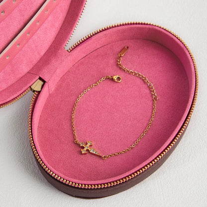 Premium 18K Vergulde Delicate Handarmband voor Dames – Waterdichte & Niet-Aanlopende Luxe Sieraden