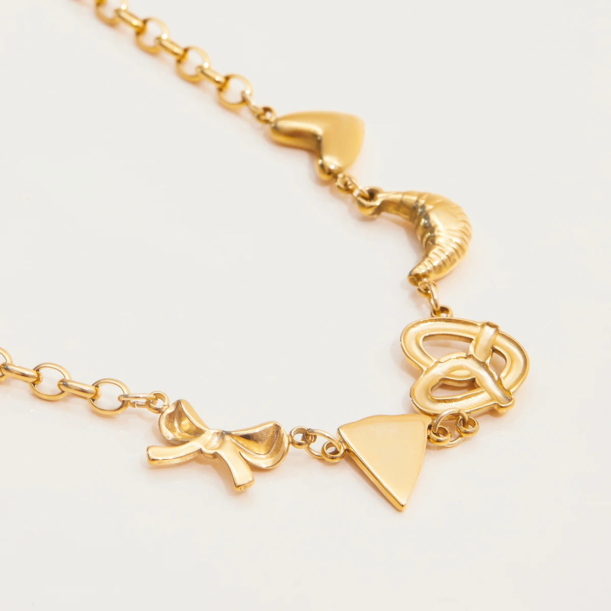 Gold Plated Sun Moon Charm Bracelet for Women | Waterproof & Tarnish-Free Stainless Steel Jewelry