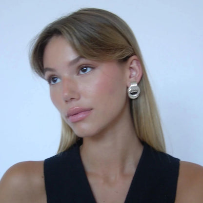 Interlocking Knot Earrings for Women – Gold Plated Waterproof Tarnish Free Stainless Steel Fashion Jewellery
