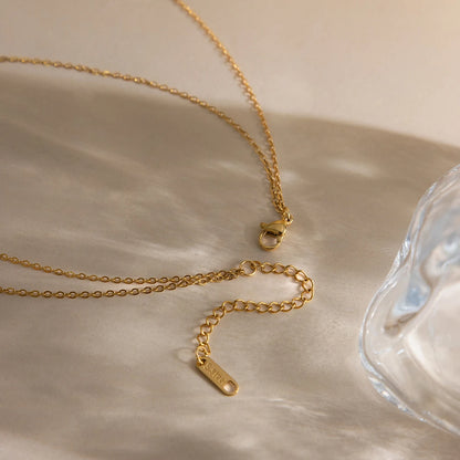 18K vergulde gelaagde Y-halsketting – waterdicht, aanslagvrij minimalistisch sieraad