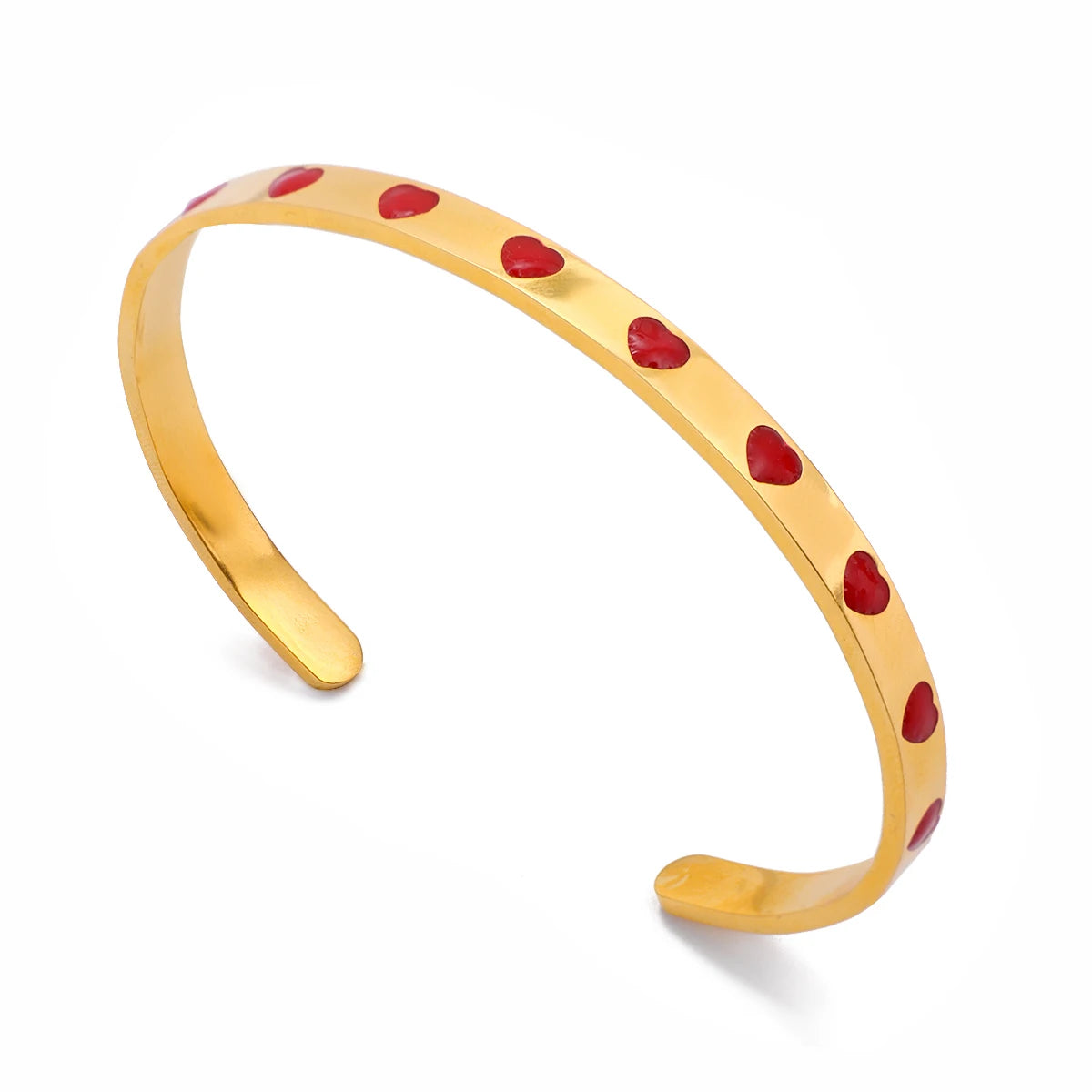 Vergulde Hartarmbandset voor Dames | Waterdicht & Vervaagt Niet Dagelijkse Sieraden