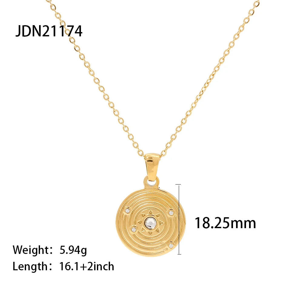 Gouden Evil Eye Rechthoek Talisman Ketting | Bescherming & Statement Sieraad