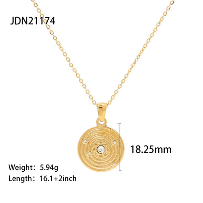 Gouden Evil Eye Rechthoek Talisman Ketting | Bescherming & Statement Sieraad
