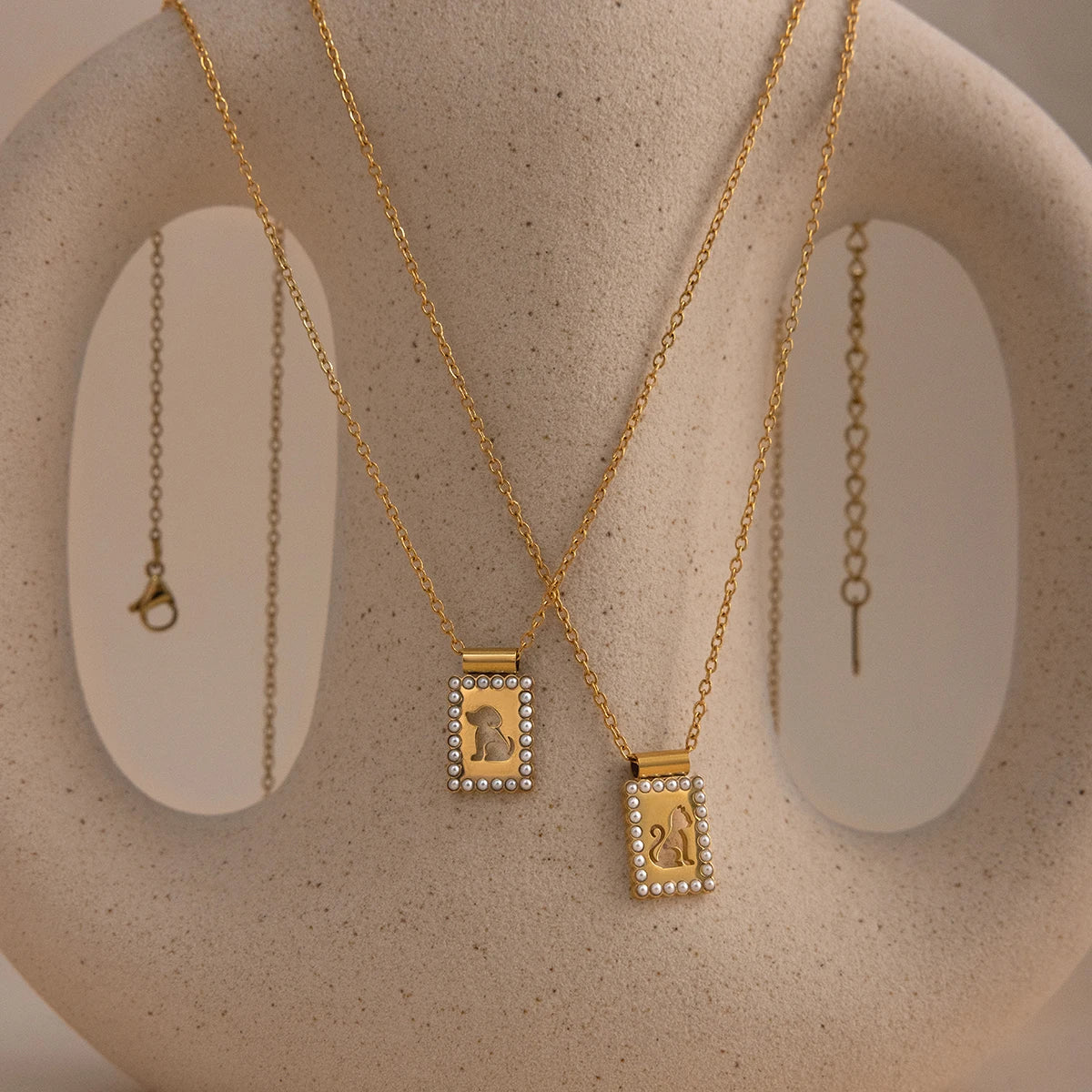 18K Vergulde Huisdierhanger Ketting – Waterdicht, Aanslagvrije Katten & Honden Sieraden