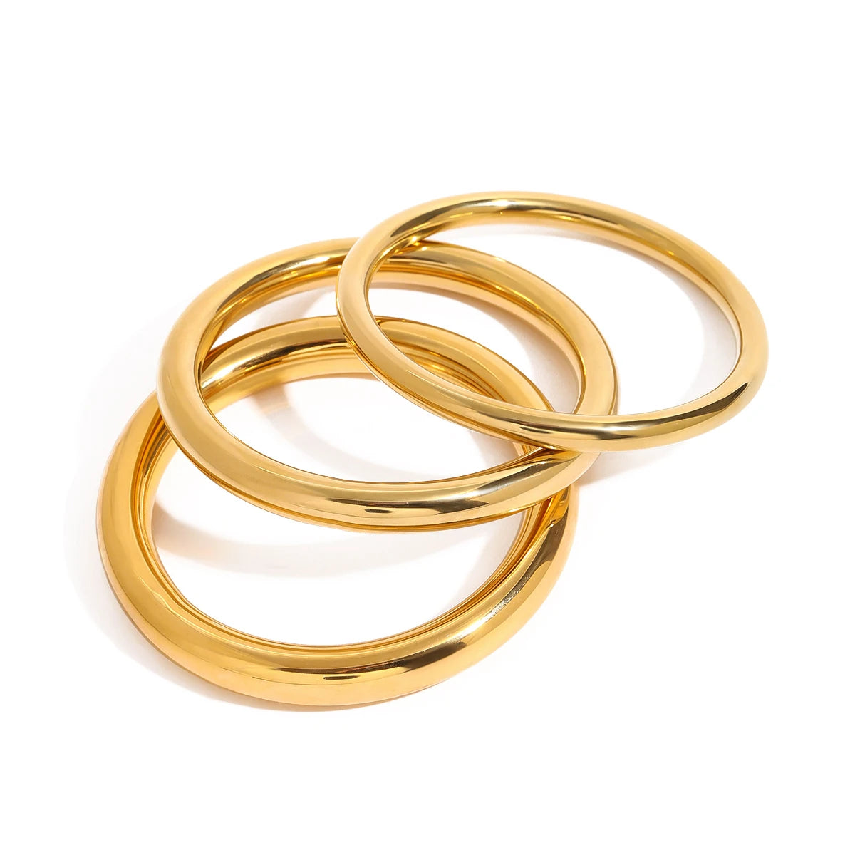 Premium 18K Gold Plated Bangle Hand Bracelet for Women – Waterproof & Tarnish-Free Luxury Jewellery & Jewelry