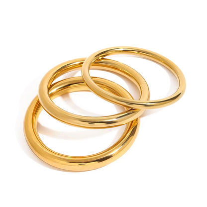 Premium 18K Gold Plated Bangle Hand Bracelet for Women – Waterproof & Tarnish-Free Luxury Jewellery & Jewelry