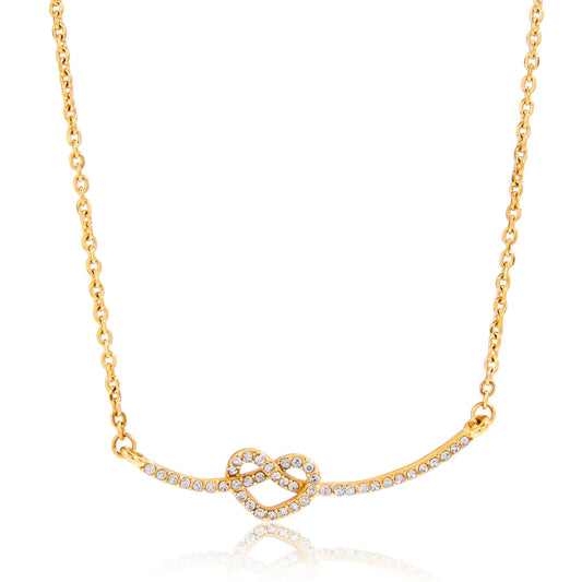 Delicate Gouden Hart Geslepen Solitaire Ketting | Romantisch Cadeau Voor Haar