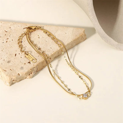 Premium 18K Gold Plated Hand Bracelet for Women – Waterproof & Tarnish-Free Luxury Jewellery & Jewelry