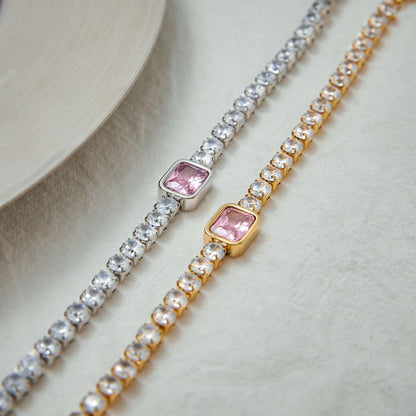 Gold Crystal Bracelet Stack for Women | Waterproof Gold Plated Statement Jewellery