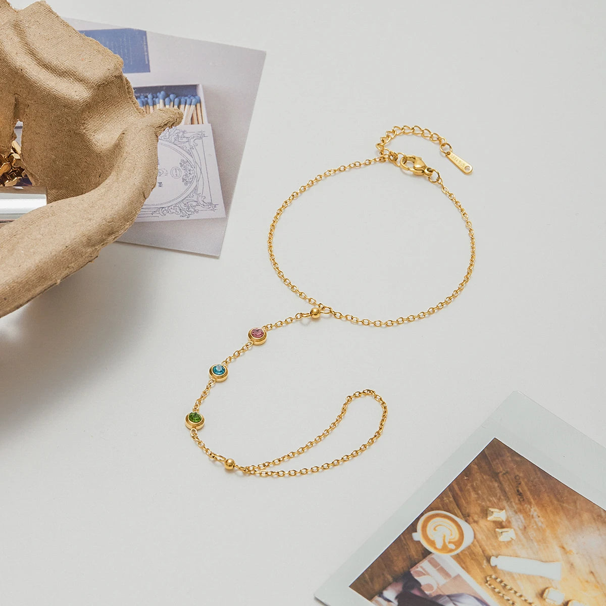Vergulde & Verzilverde Handkettingarmband voor Dames | Waterdichte Aanslagvrije Sieraden