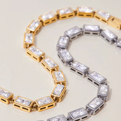 Premium 18K Gold Plated Tennis Bracelet Set for Women – Waterproof & Tarnish-Free Luxury Jewellery & Jewelry