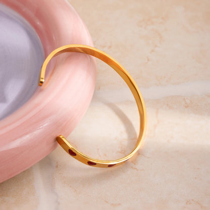 Vergulde Hartarmbandset voor Dames | Waterdicht & Vervaagt Niet Dagelijkse Sieraden