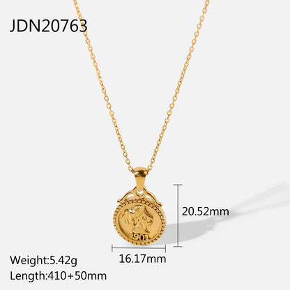 Gouden Evil Eye Rechthoek Talisman Ketting | Bescherming & Statement Sieraad