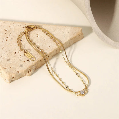 Premium 18K Gold Plated Hand Bracelet for Women – Waterproof & Tarnish-Free Luxury Jewellery & Jewelry
