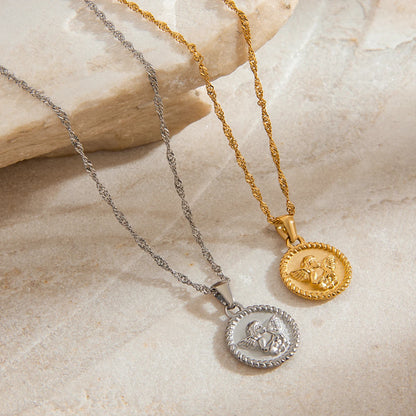 Engelhanger Ketting – Goud & Zilver Touwketting Elegantie