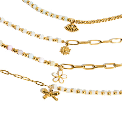 Luxe 18K Vergulde Armbandenset voor Dames – Waterdicht & Vlekbestendig
