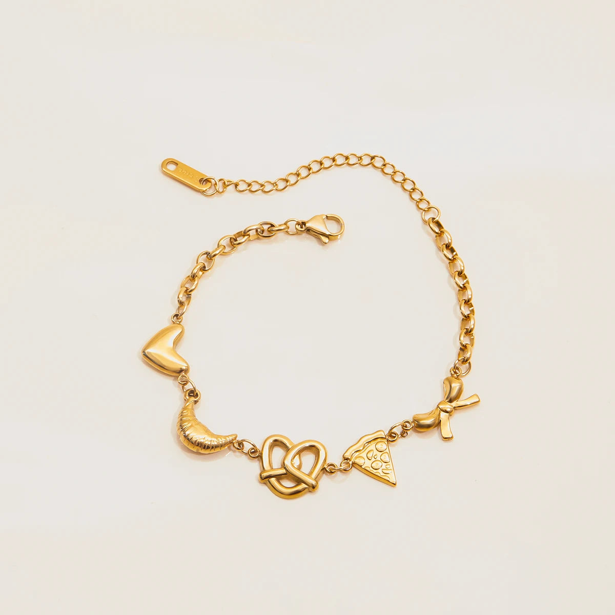Gold Plated Sun Moon Charm Bracelet for Women | Waterproof & Tarnish-Free Stainless Steel Jewelry