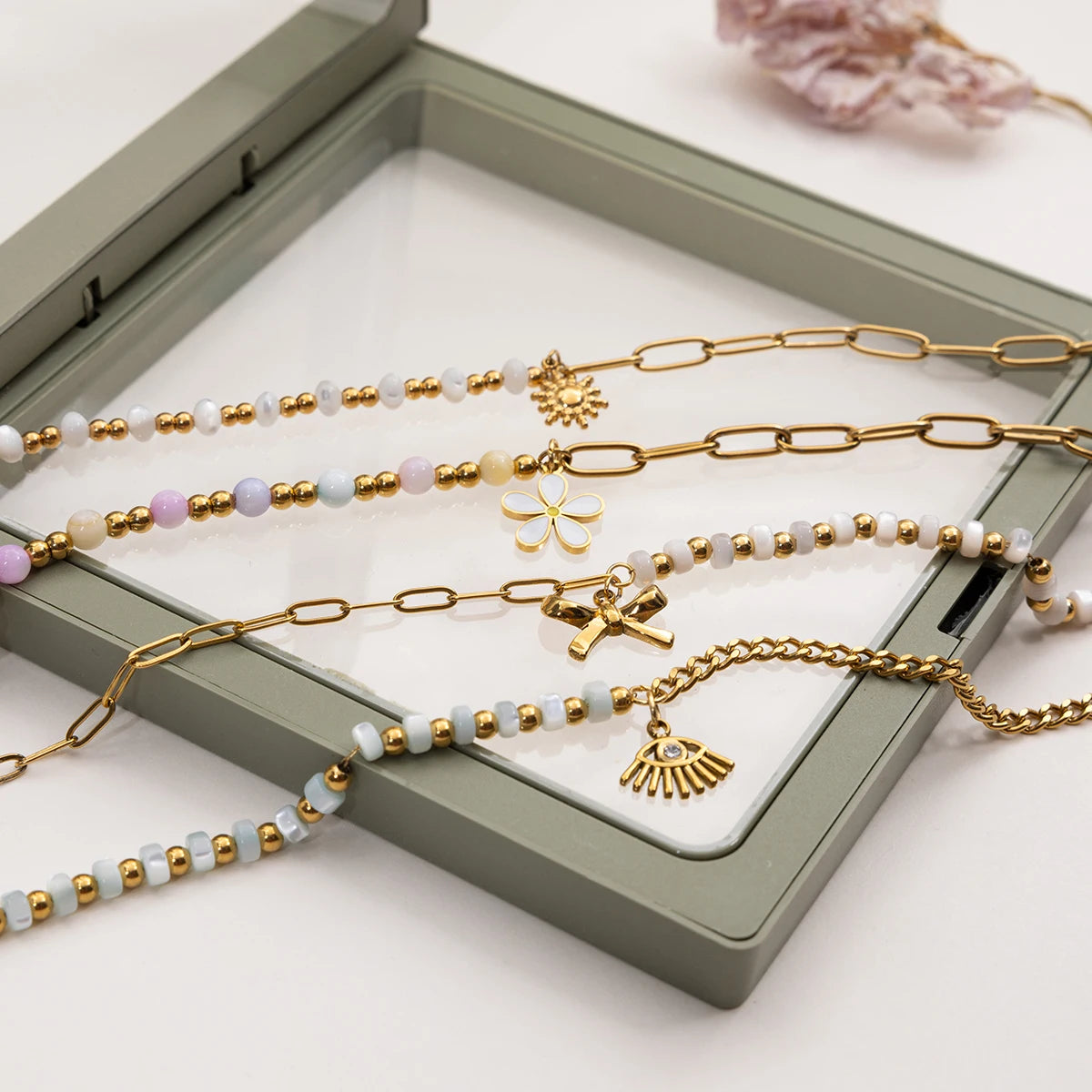 Luxe 18K Vergulde Armbandenset voor Dames – Waterdicht & Vlekbestendig