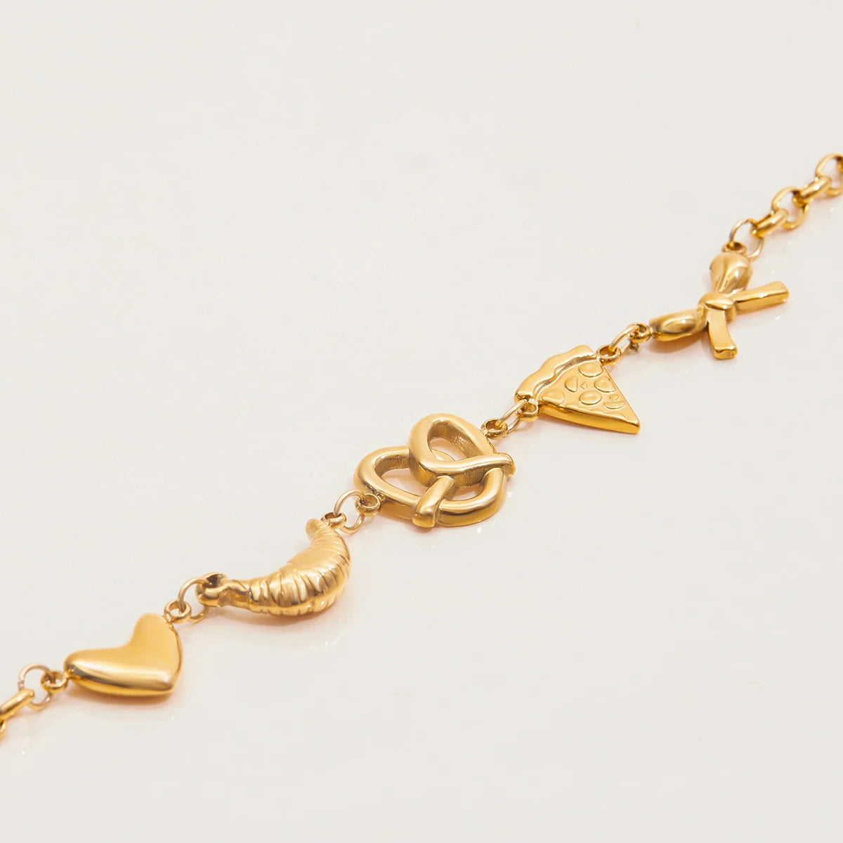 Gold Plated Sun Moon Charm Bracelet for Women | Waterproof & Tarnish-Free Stainless Steel Jewelry