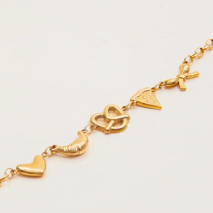 Gold Plated Sun Moon Charm Bracelet for Women | Waterproof & Tarnish-Free Stainless Steel Jewelry