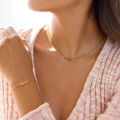 Premium 18K Vergulde Liefdes Armband voor Dames – Waterdichte & Vervaagvrije Luxe Sieraden & Juwelen