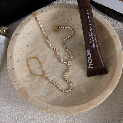 Kristallen Handketting Armband voor Dames | Verguld Waterdicht Aanslagvrij Hand Harness Sieraad