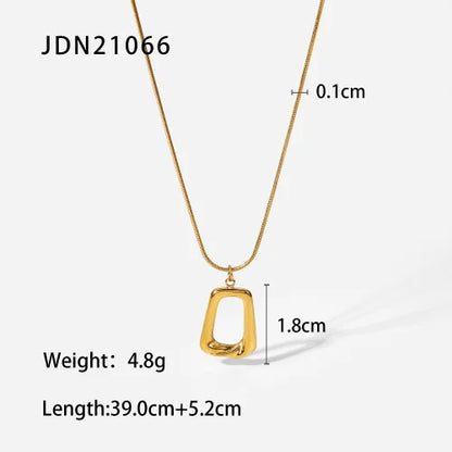 Gouden Evil Eye Rechthoek Talisman Ketting | Bescherming & Statement Sieraad