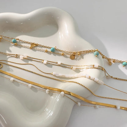Luxe 18K Vergulden Enkelbandje voor Vrouwen – Waterdicht & Vlekvrij Minimaal Enkelbandje (2 Elegante Varianten)