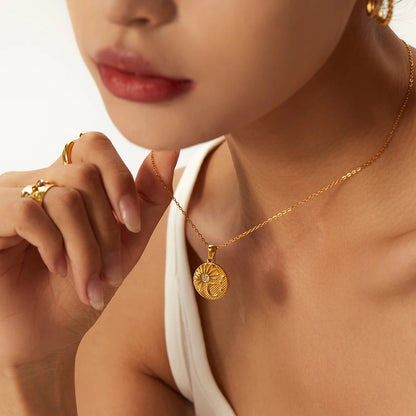 Gouden Evil Eye Rechthoek Talisman Ketting | Bescherming & Statement Sieraad