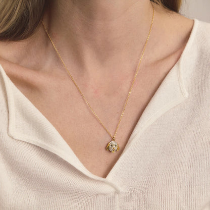 18K Vergulde Hondenhoofd Hanger Ketting | Huisdierenliefhebber Bedelketting voor Hondenliefhebbers
