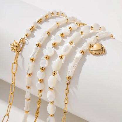 Premium 18K Gold Plated Layered Necklace Set for Women – Waterproof & Tarnish-Free Luxury Jewellery & Jewelry