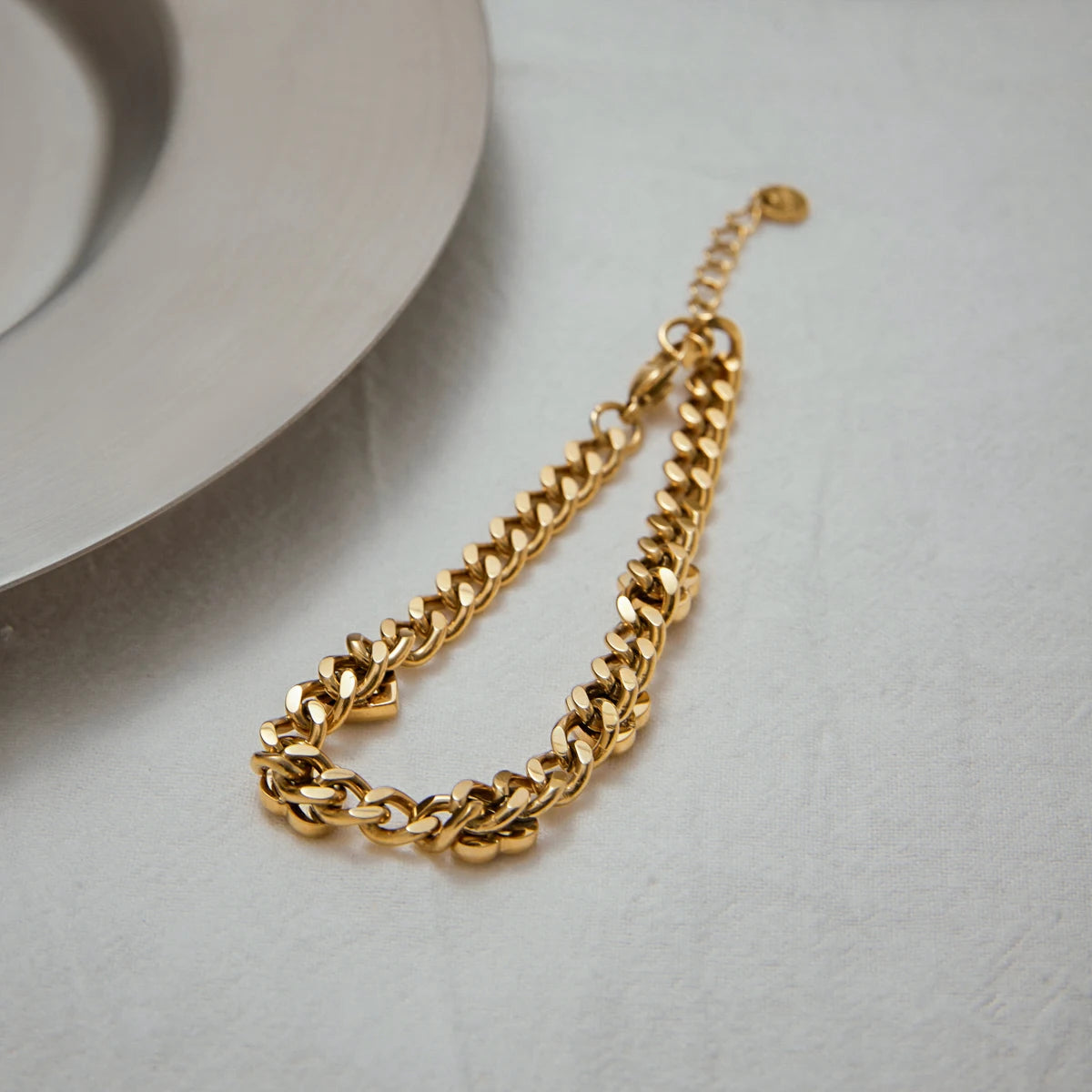 Gold Crystal Bracelet Stack for Women | Waterproof Gold Plated Statement Jewellery