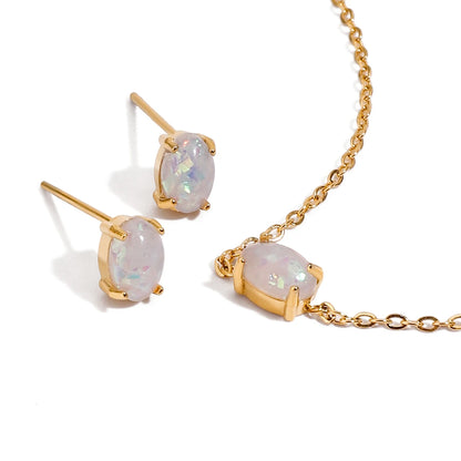 Premium 18K Gold Plated Birthstone Zirconia Earrings & Bracelet Set for Women – Waterproof & Tarnish-Free Jewellery & Jewelry