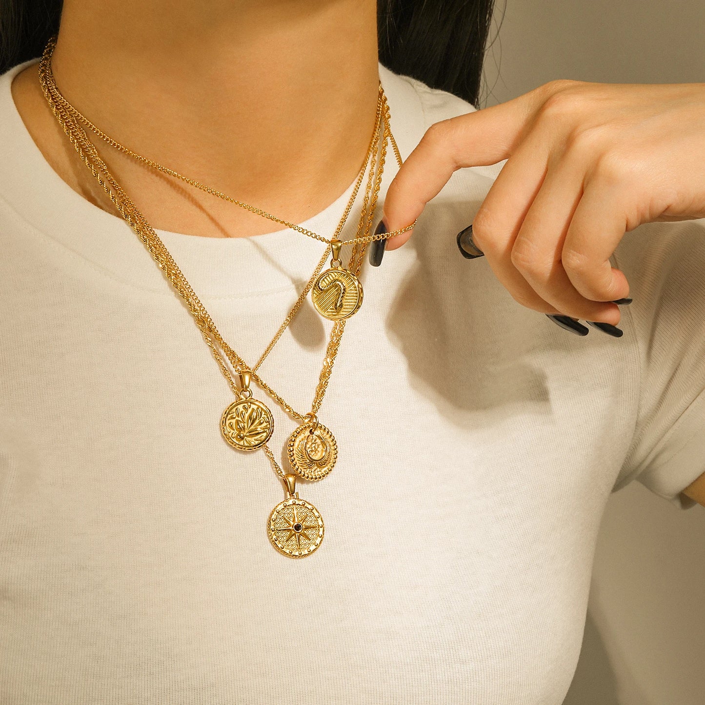 Gouden Evil Eye Rechthoek Talisman Ketting | Bescherming & Statement Sieraad