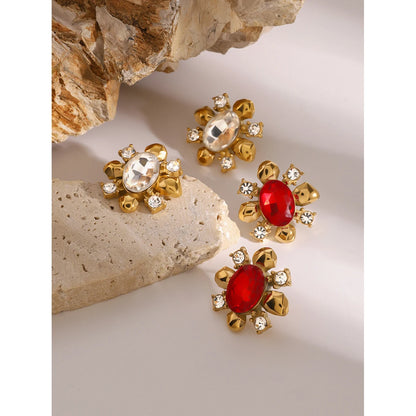 18K Gold Plated Food Charm Hoop Earrings Set – Waterproof Tarnish-Free Cute Enamel Jewelry for Women
