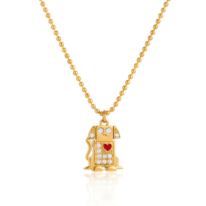 Gouden Honden Hanger Ketting | Hondenvriend Ketting voor Hondenmoeders & -vaders