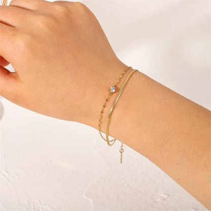 Premium 18K Gold Plated Hand Bracelet for Women – Waterproof & Tarnish-Free Luxury Jewellery & Jewelry