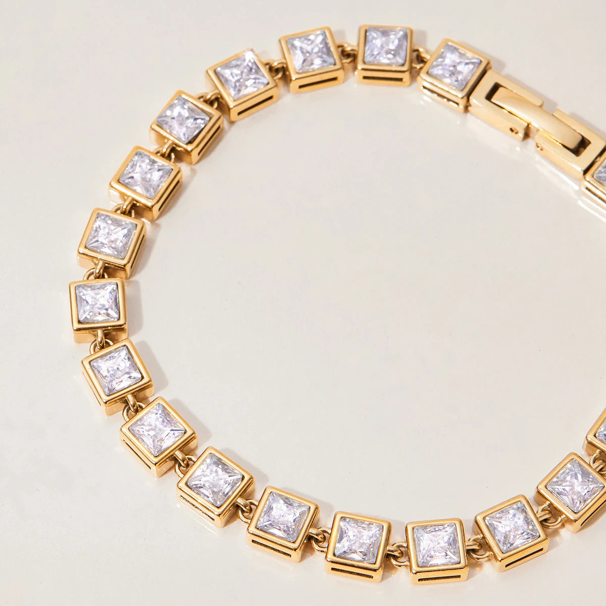 Premium 18K Gold Plated Tennis Bracelet Set for Women – Waterproof & Tarnish-Free Luxury Jewellery & Jewelry