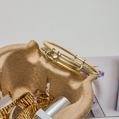 Tweekleurige Gouden & Zilveren Armband voor Dames | Waterdichte Minimalistische Sieraden