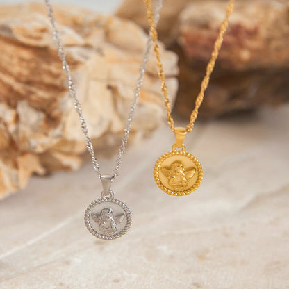 Engelhanger Ketting – Goud & Zilver Touwketting Elegantie